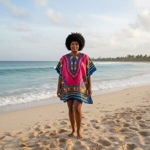 India Boutique Top, Free Size, Colorful